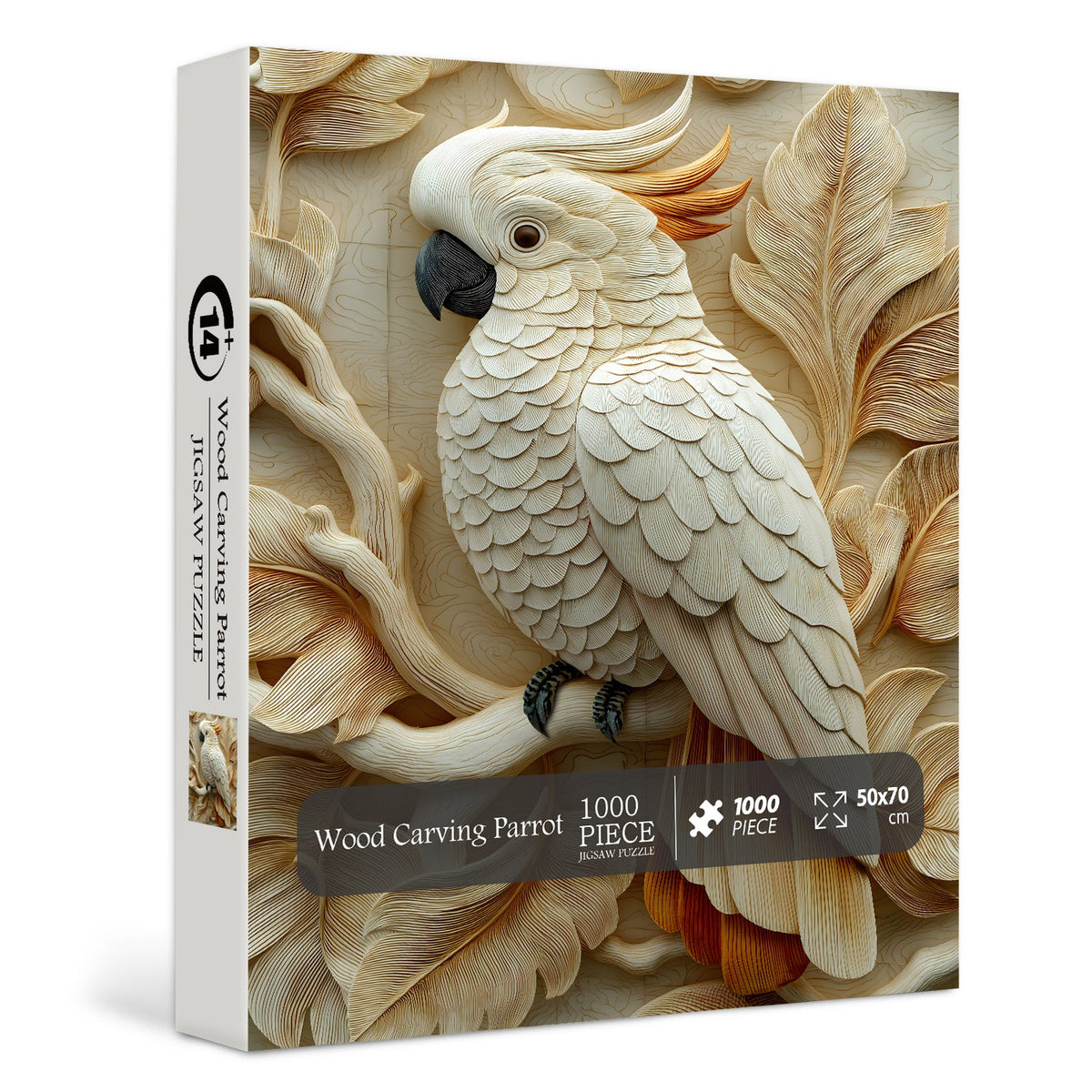 Wood Carving Parrot Jigsaw Puzzle 1000 Pieces