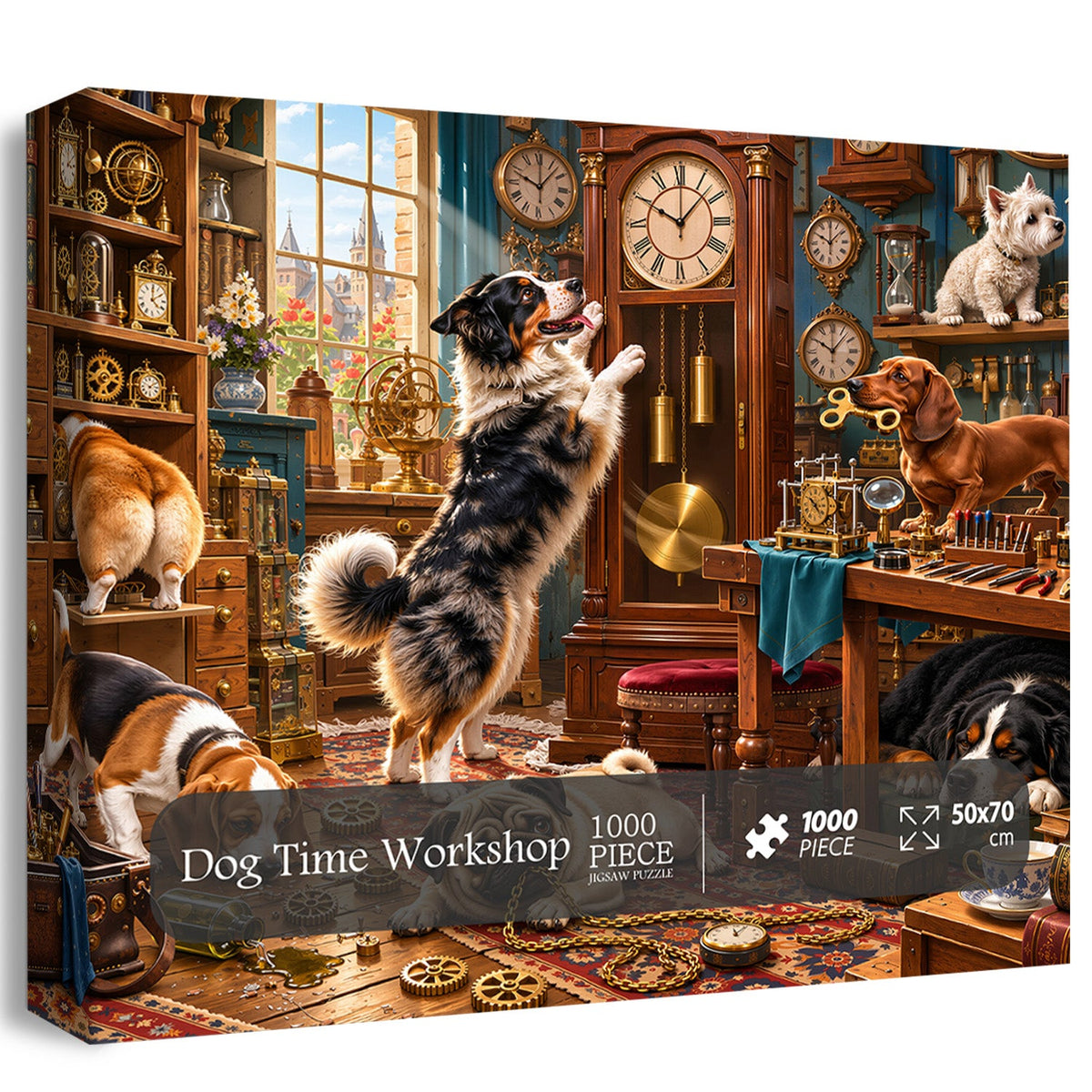 Dog Time Workshop Jigsaw Puzzle 1000 Pieces