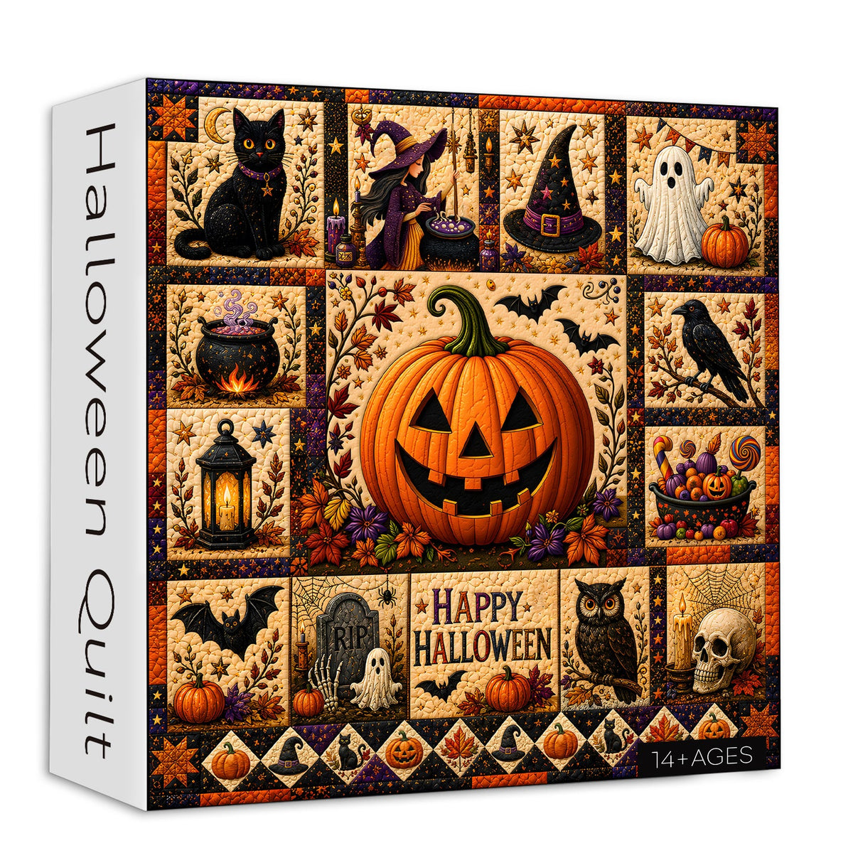 Halloween Quilt Jigsaw Puzzle 1000 Pieces