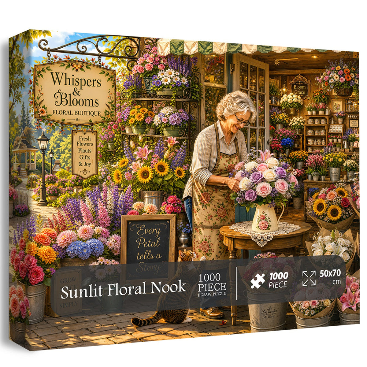 Sunlit Floral Nook Jigsaw Puzzle 1000 Piece