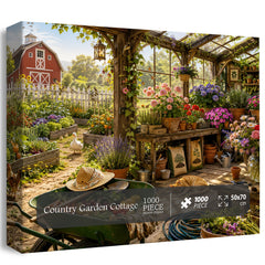 Country Garden Cottage Jigsaw Puzzle 1000 Pieces