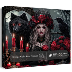 Eternal Night Rose Festival Jigsaw Puzzle 1000 Pieces