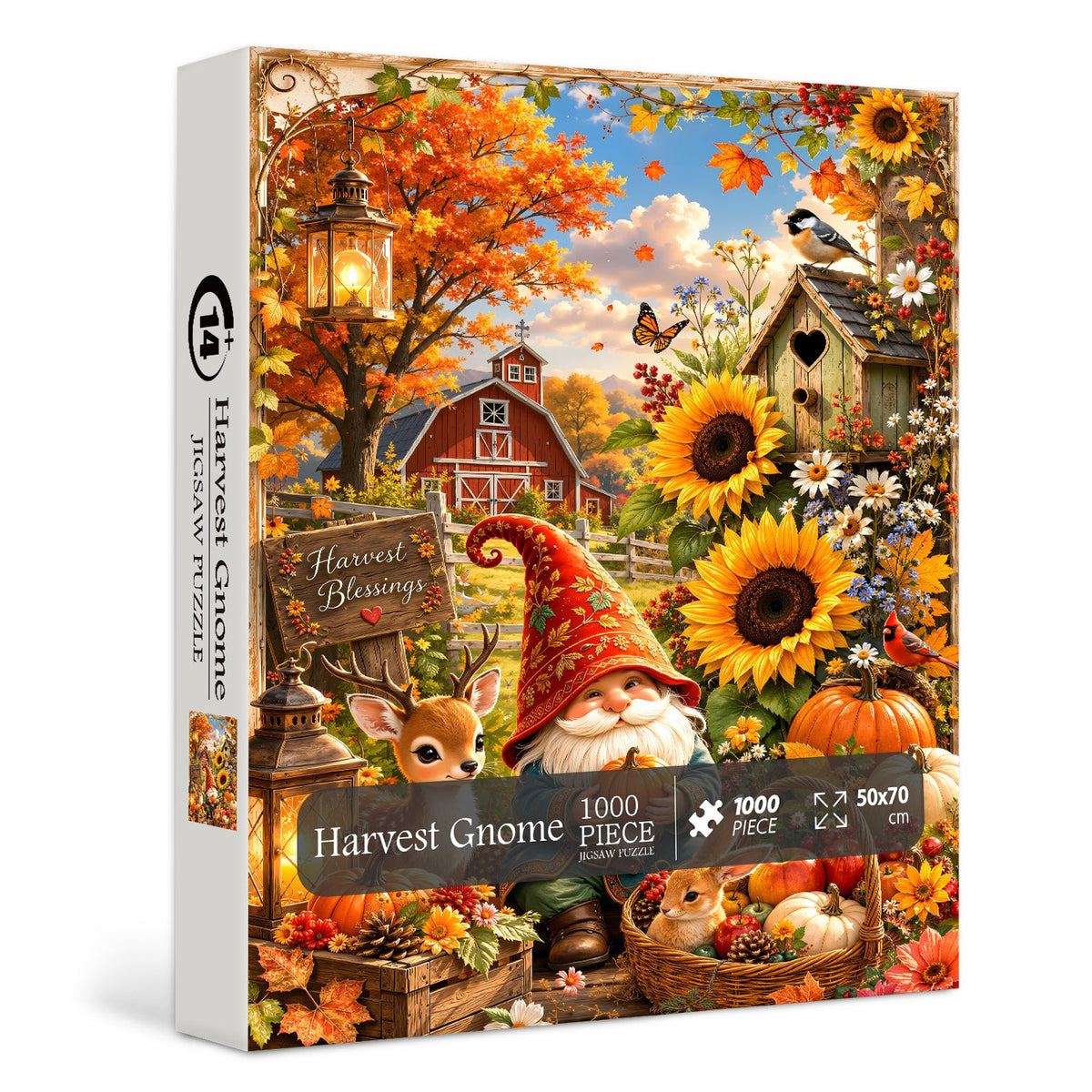 Harvest Gnome Jigsaw Puzzle 1000 Pieces