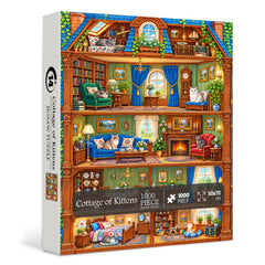 Cottage of Kittens Jigsaw Puzzle 1000 Piece