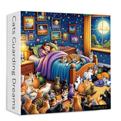 Cats Guarding Dreams Jigsaw Puzzle 1000 Piece