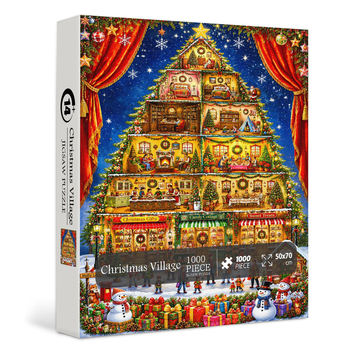 Christmas Village Jigsaw Puzzle 1000 Pieces