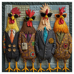 Runway Roosters Jigsaw Puzzle 1000 Pieces