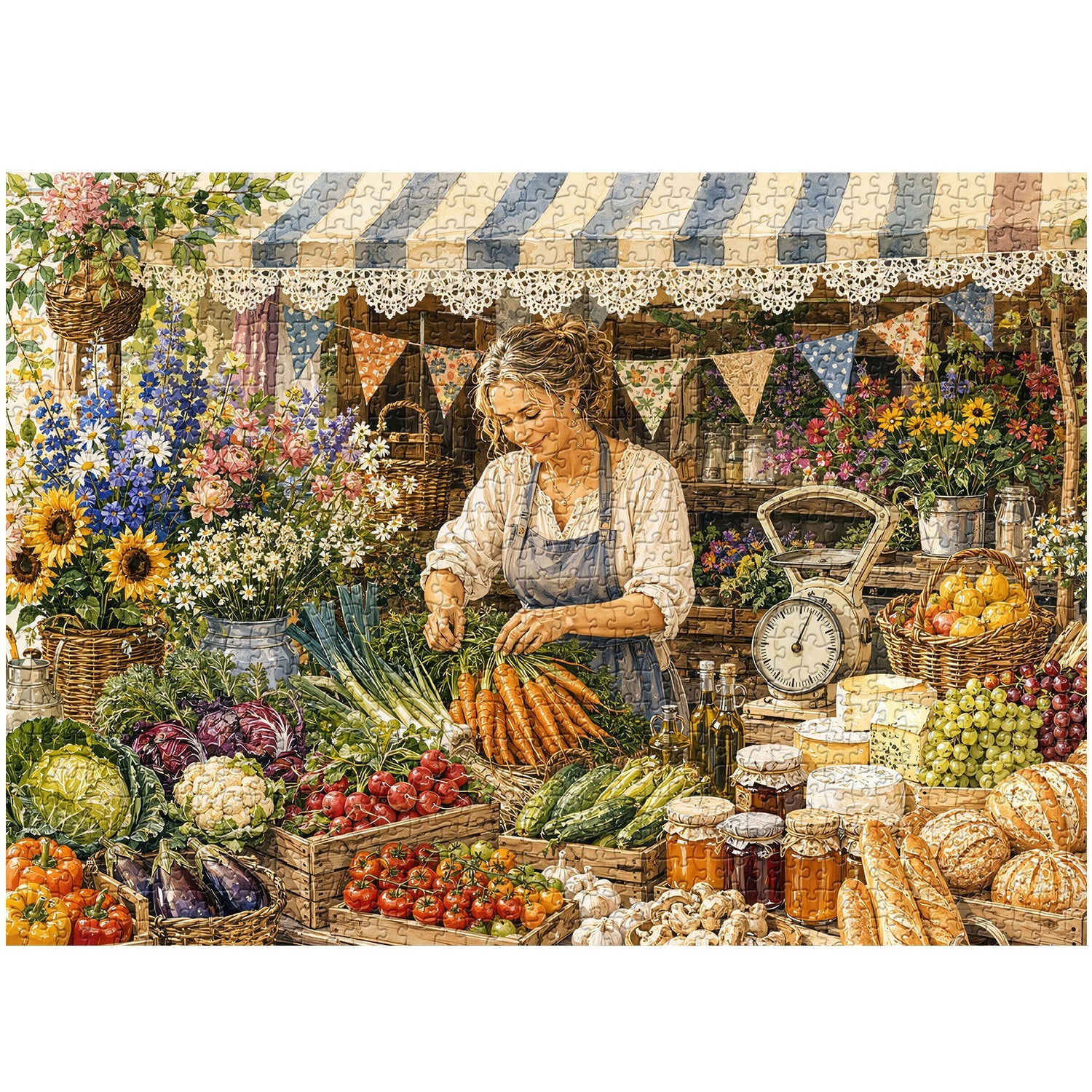 Harvest Stall Jigsaw Puzzle 1000 Piece