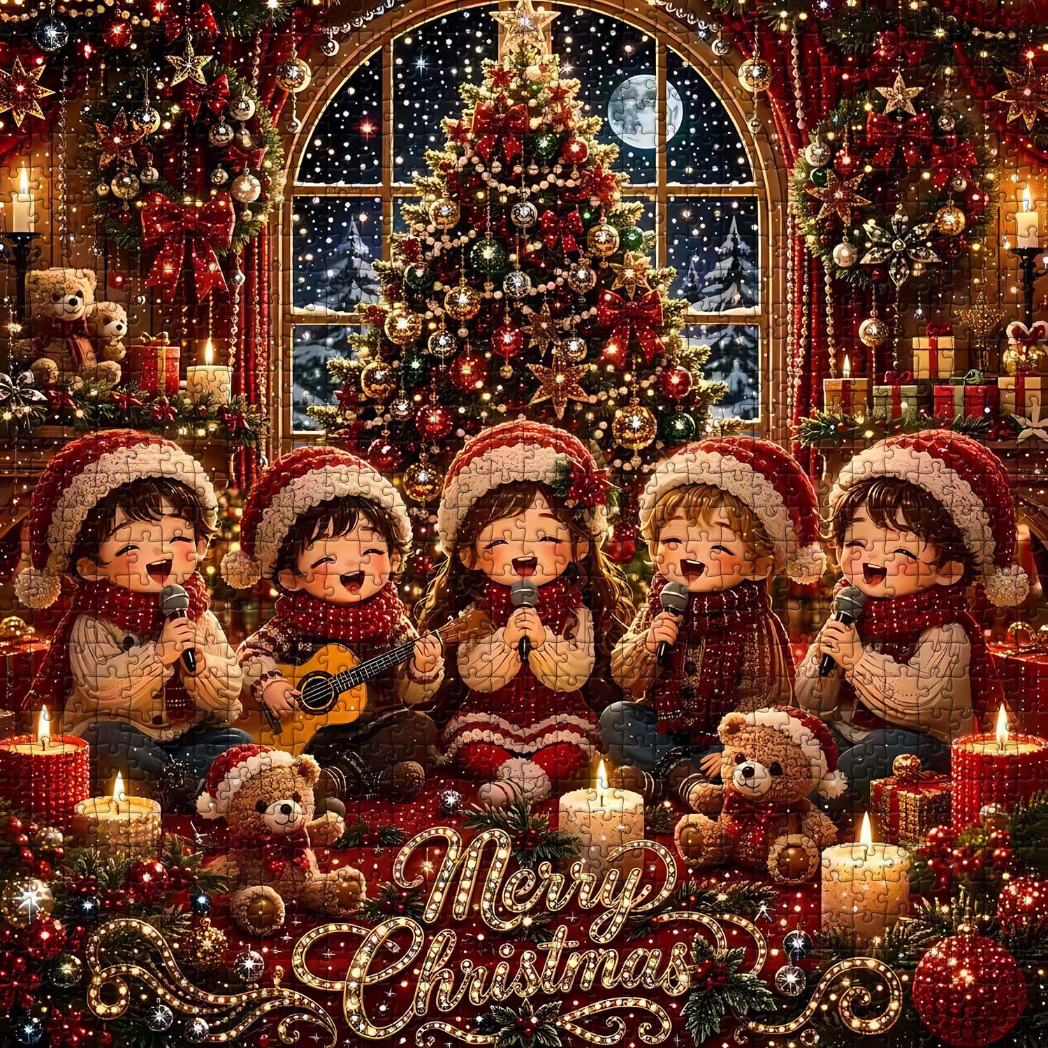 Christmas Carols Jigsaw  Puzzle 1000 Piece
