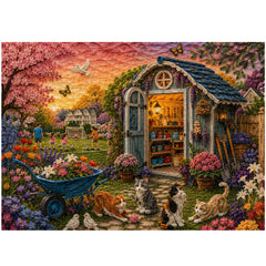 Quilled Yard Jigsaw Puzzle 1000 Piece