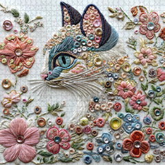 Puzzle de chat élégant 1000 pièces