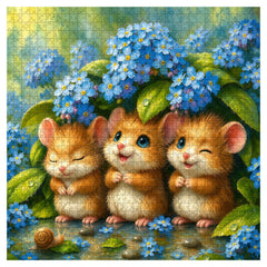 Rainy Mice Jigsaw Puzzle 1000 Piece