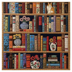 Cat’s Floral Library Jigsaw Puzzle 1000 Pieces