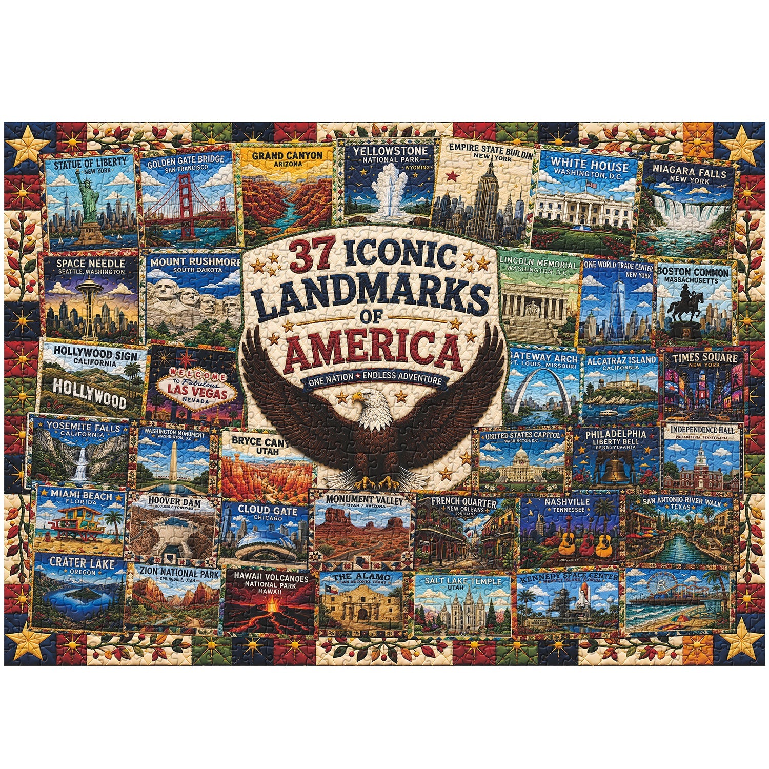 Iconic Sights Jigsaw Puzzle 1000 Piece