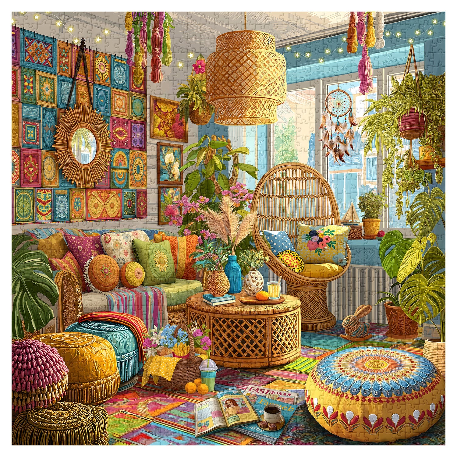 Boho House Jigsaw Puzzle 1000 Pieces