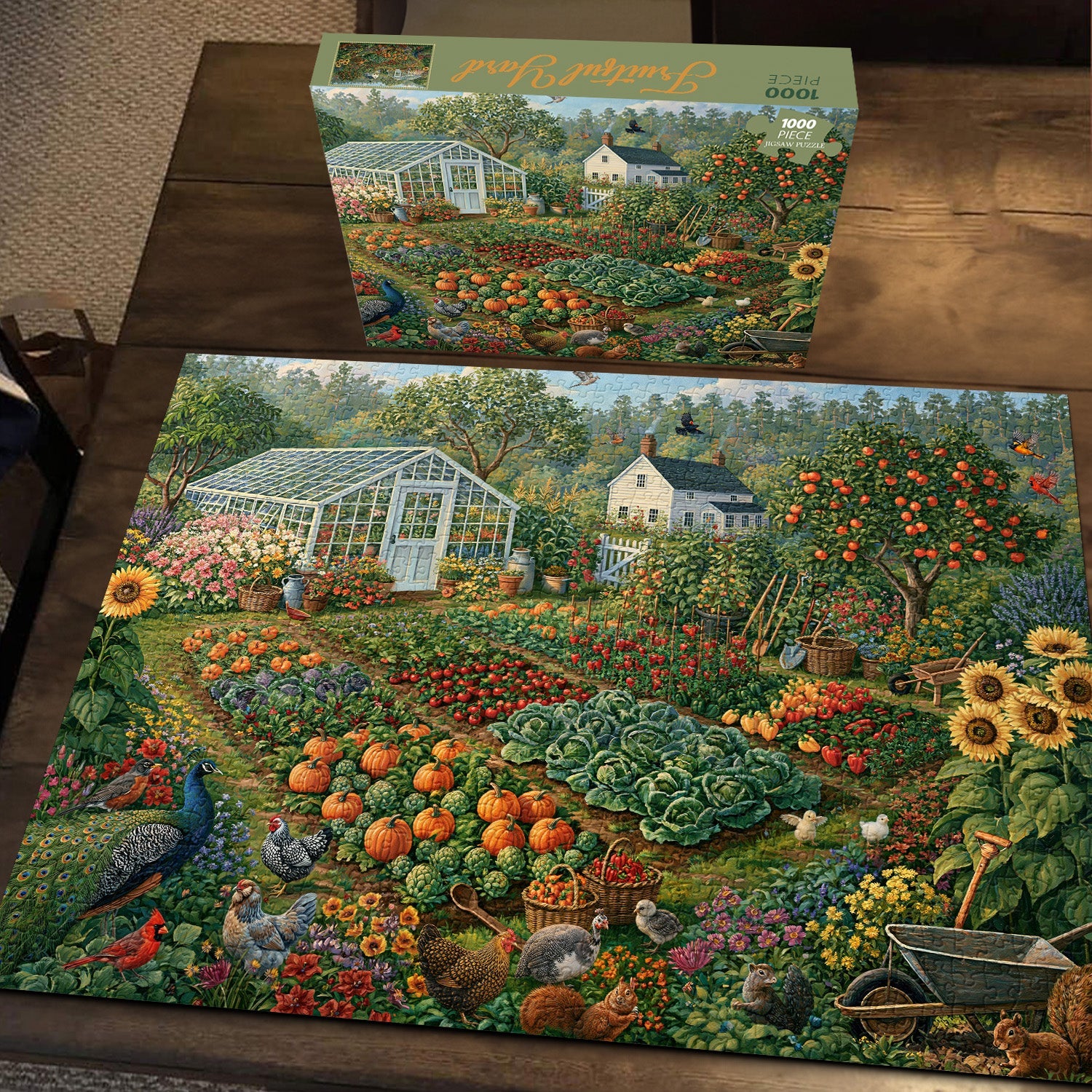Fruitful Yard Jigsaw Puzzle 1000 Pieces
