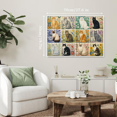 Floral Cats Jigsaw Puzzle 1000 Piece