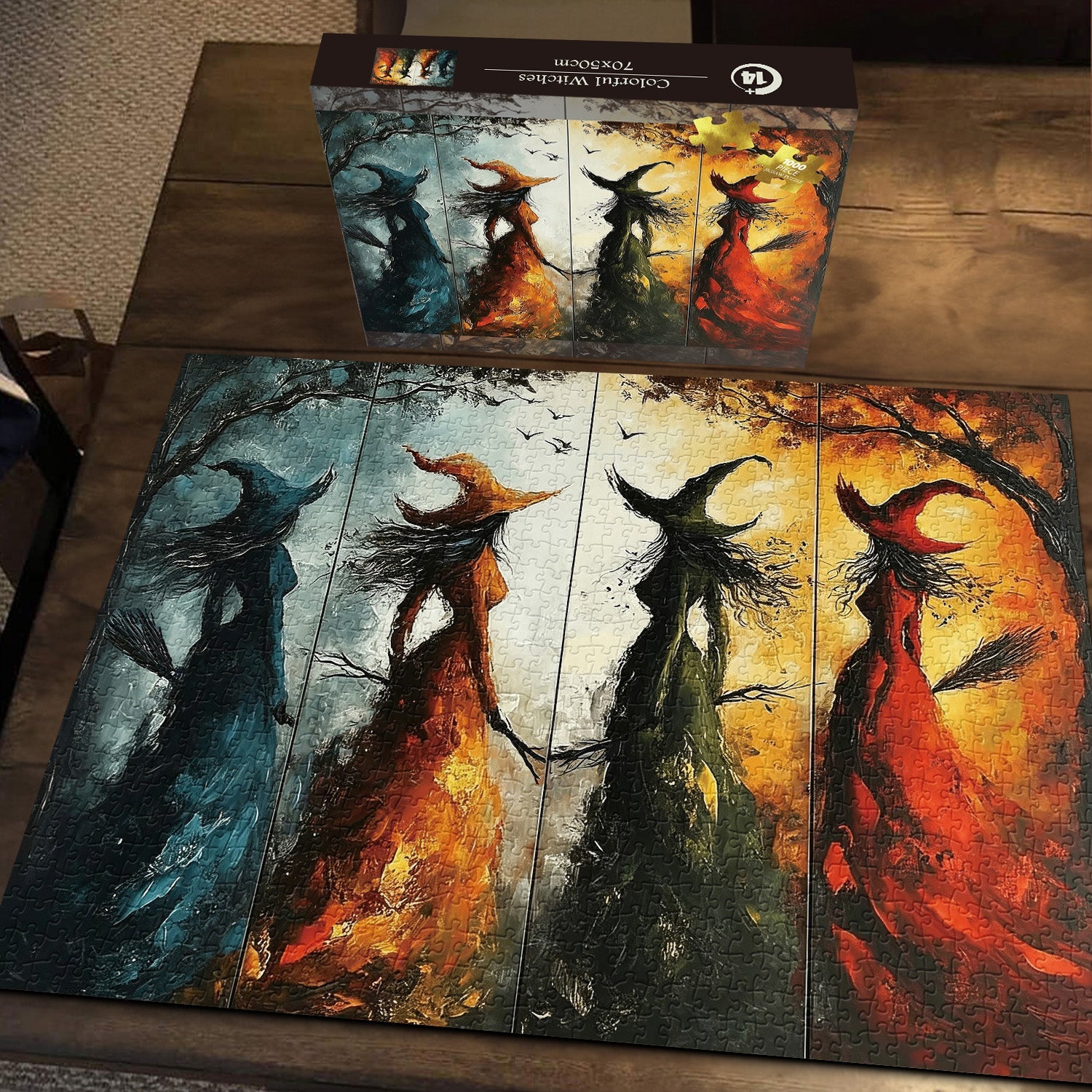 Colorful Witches Jigsaw Puzzle 1000 Pieces