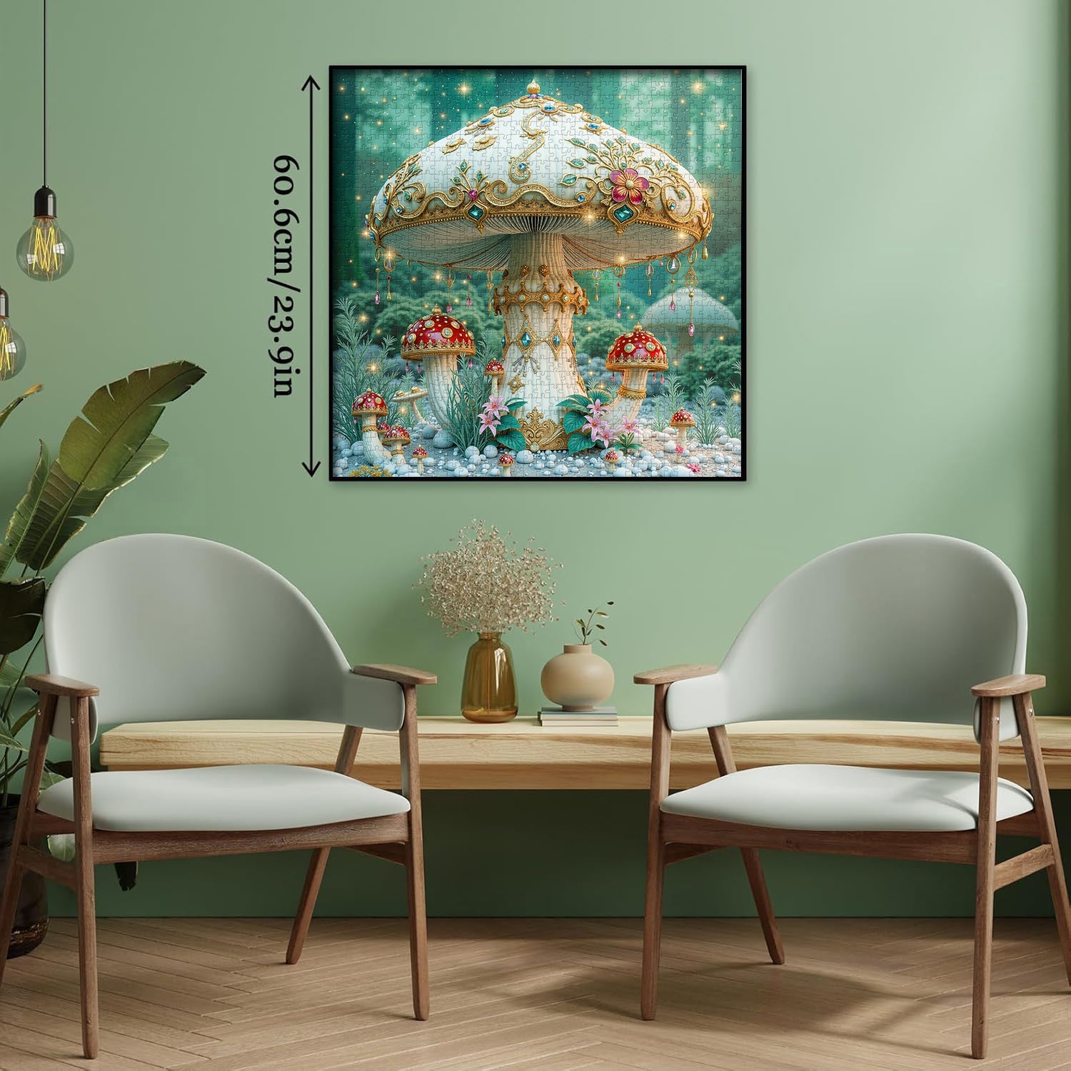 Gilded Mushroom Wonderland Jigsaw Puzzle 1000 Pieces