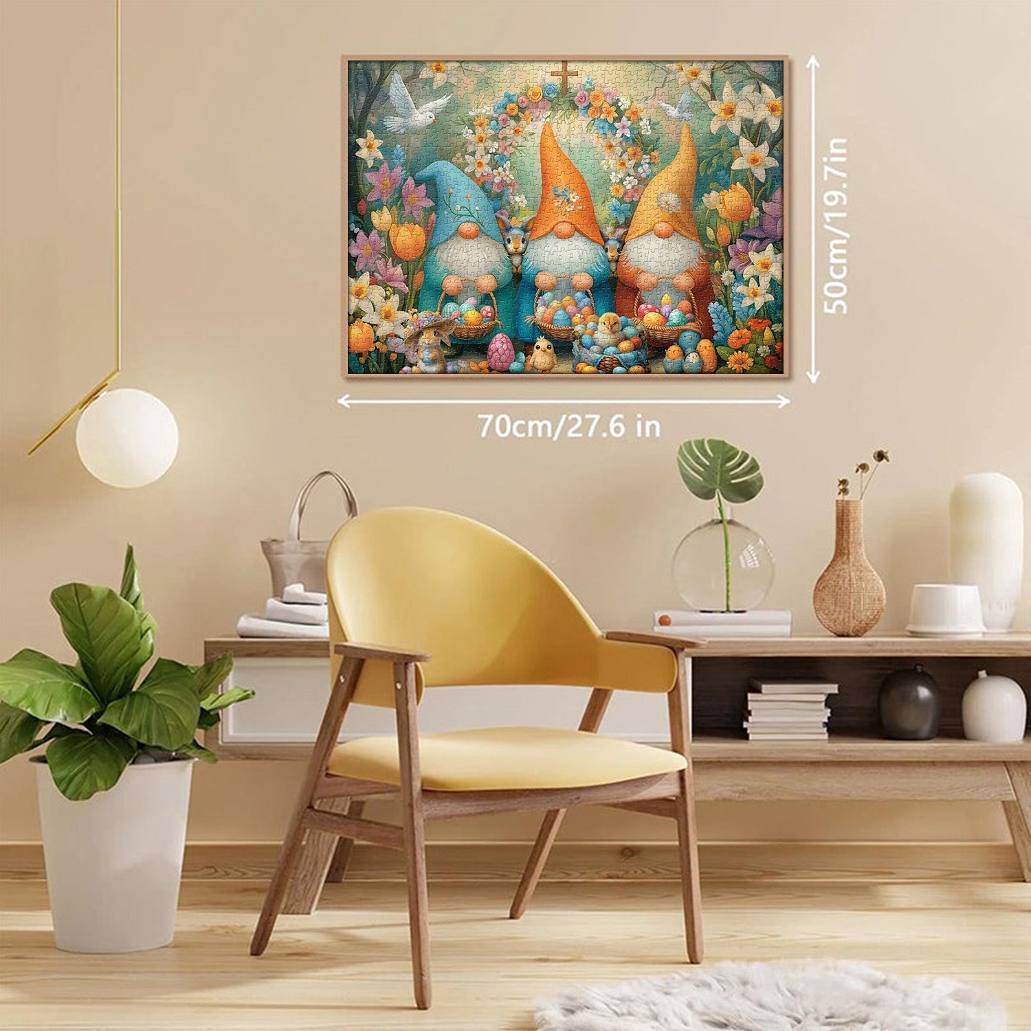 Easter Graden Gnomes Jigsaw Puzzle 1000 Pieces