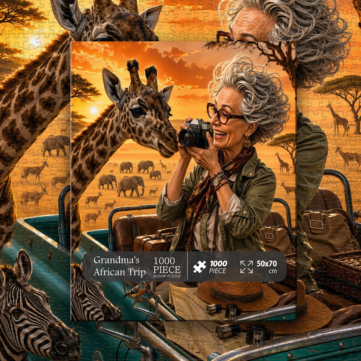 Grandma's African Trip Jigsaw Puzzle 1000 Pieces