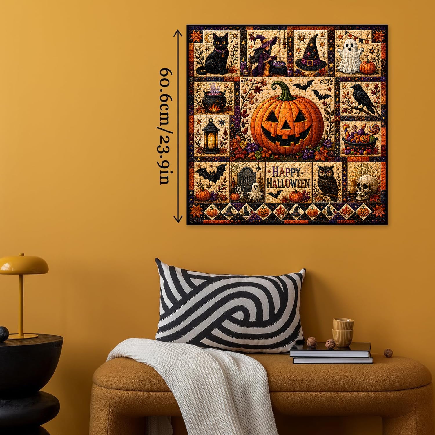 Halloween Quilt Jigsaw Puzzle 1000 Pieces