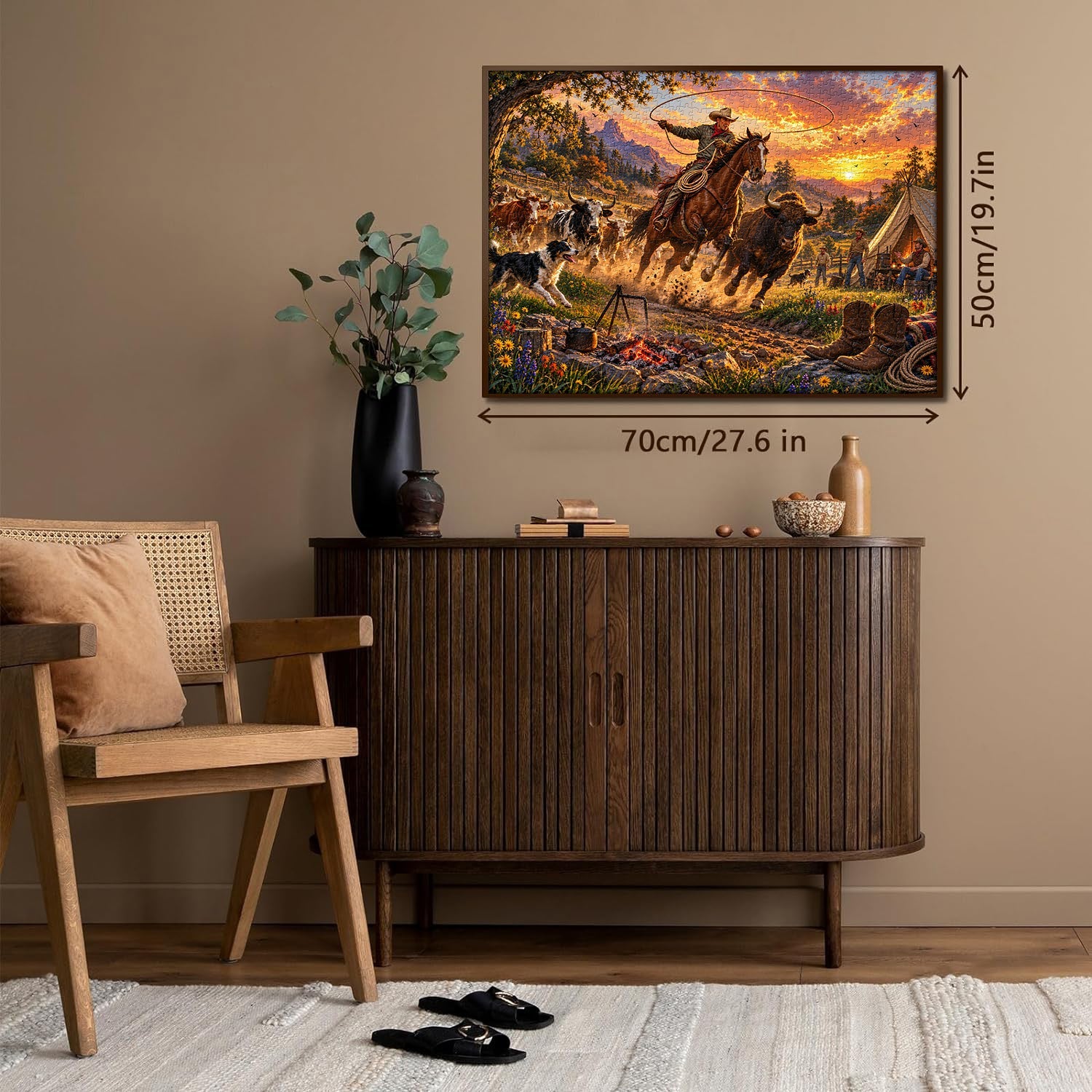 Frontier Herding Jigsaw Puzzle 1000 Piece