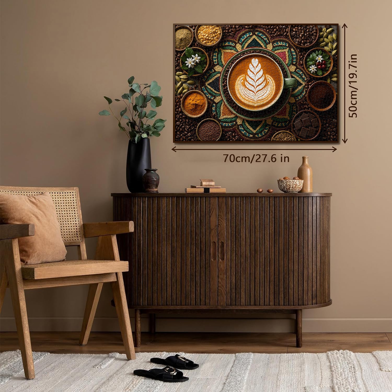 Mandala Coffee Jigsaw Puzzle 1000 Pieces