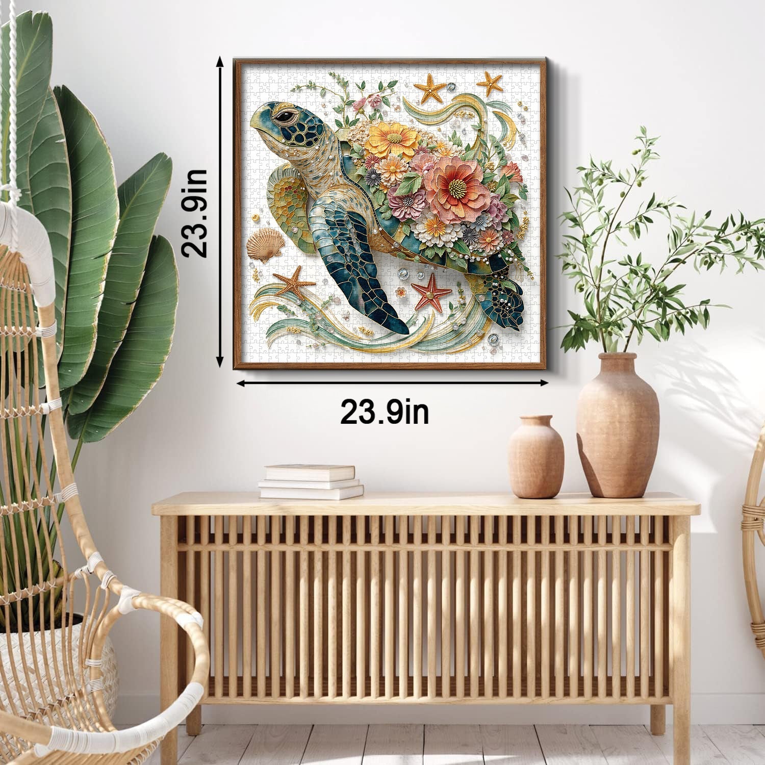 Blooming Turtle Jigsaw Puzzle 1000 Pieces