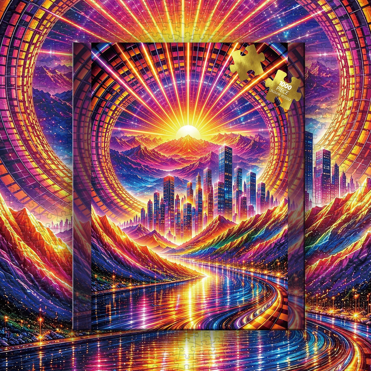 Rainbow Valley Jigsaw Puzzle 1000 Piece