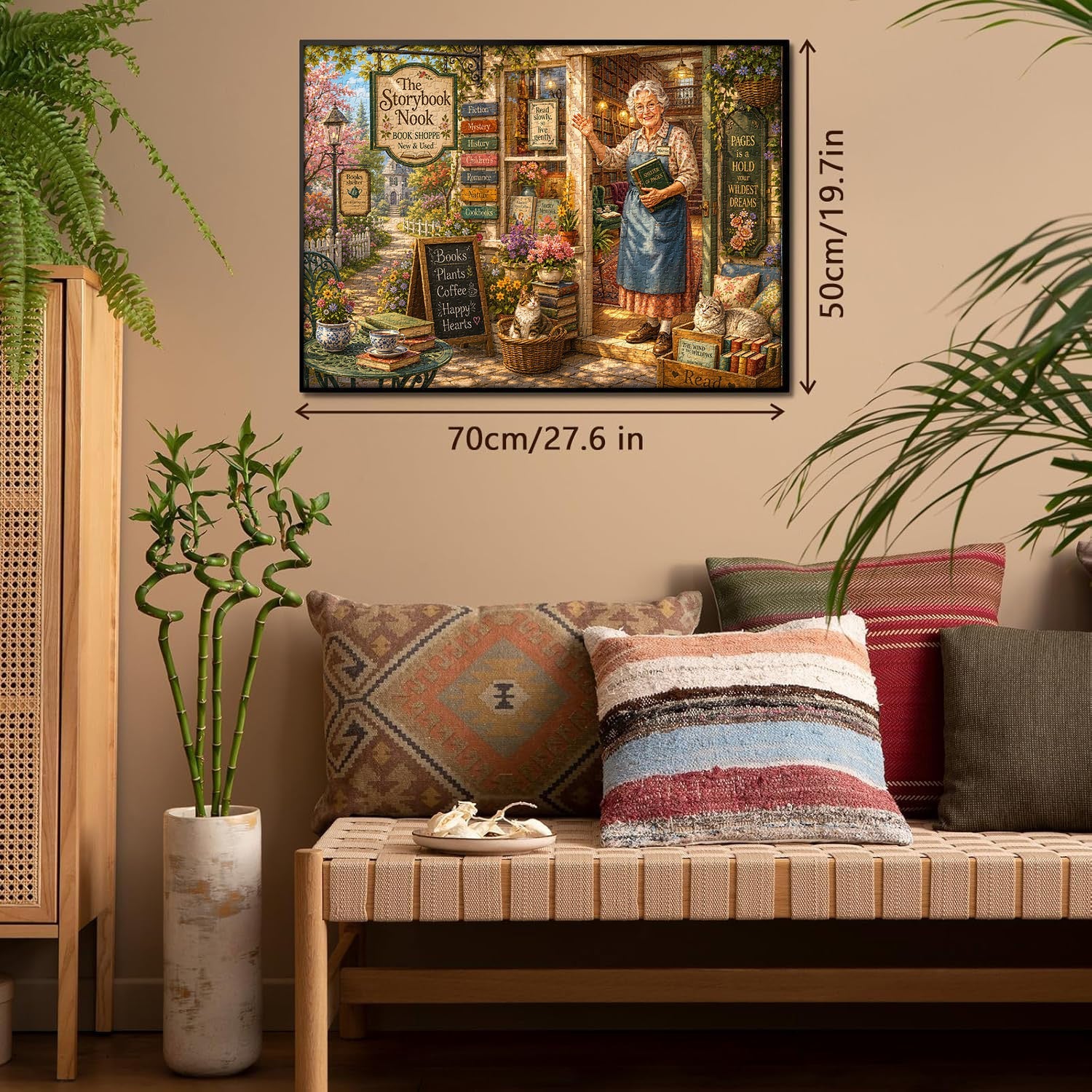 Floral Booknook Jigsaw Puzzle 1000 Piece