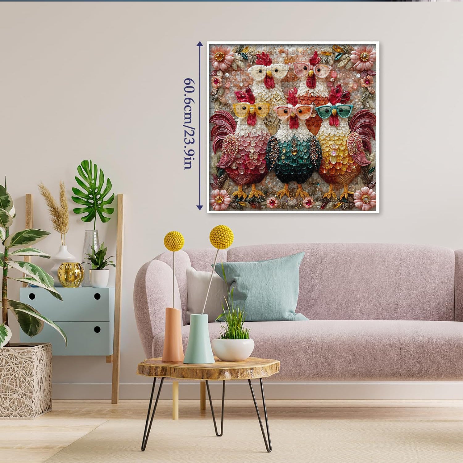 Fancy Roosters Jigsaw Puzzle 1000 Piece