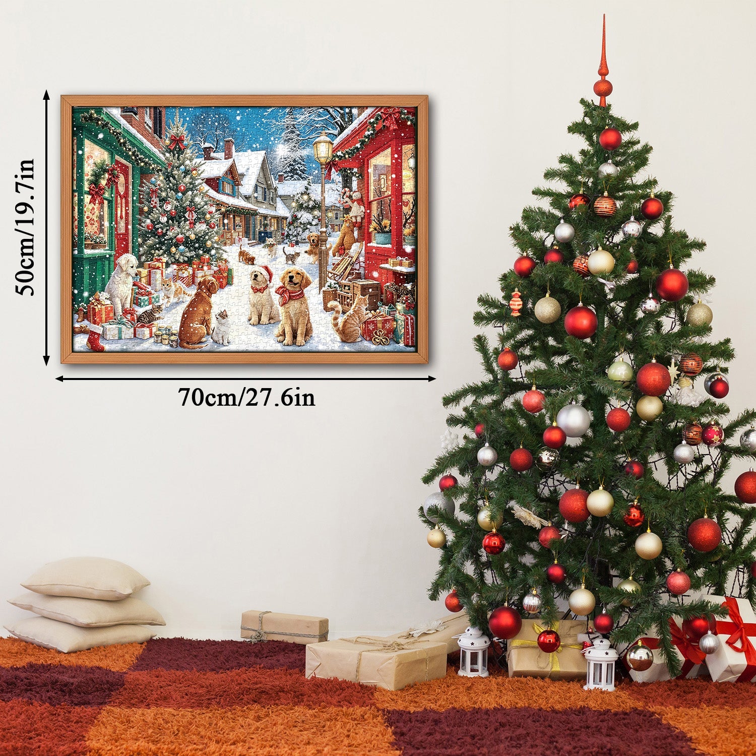 Town Pets’ Christmas Jigsaw Puzzle 1000 Pieces
