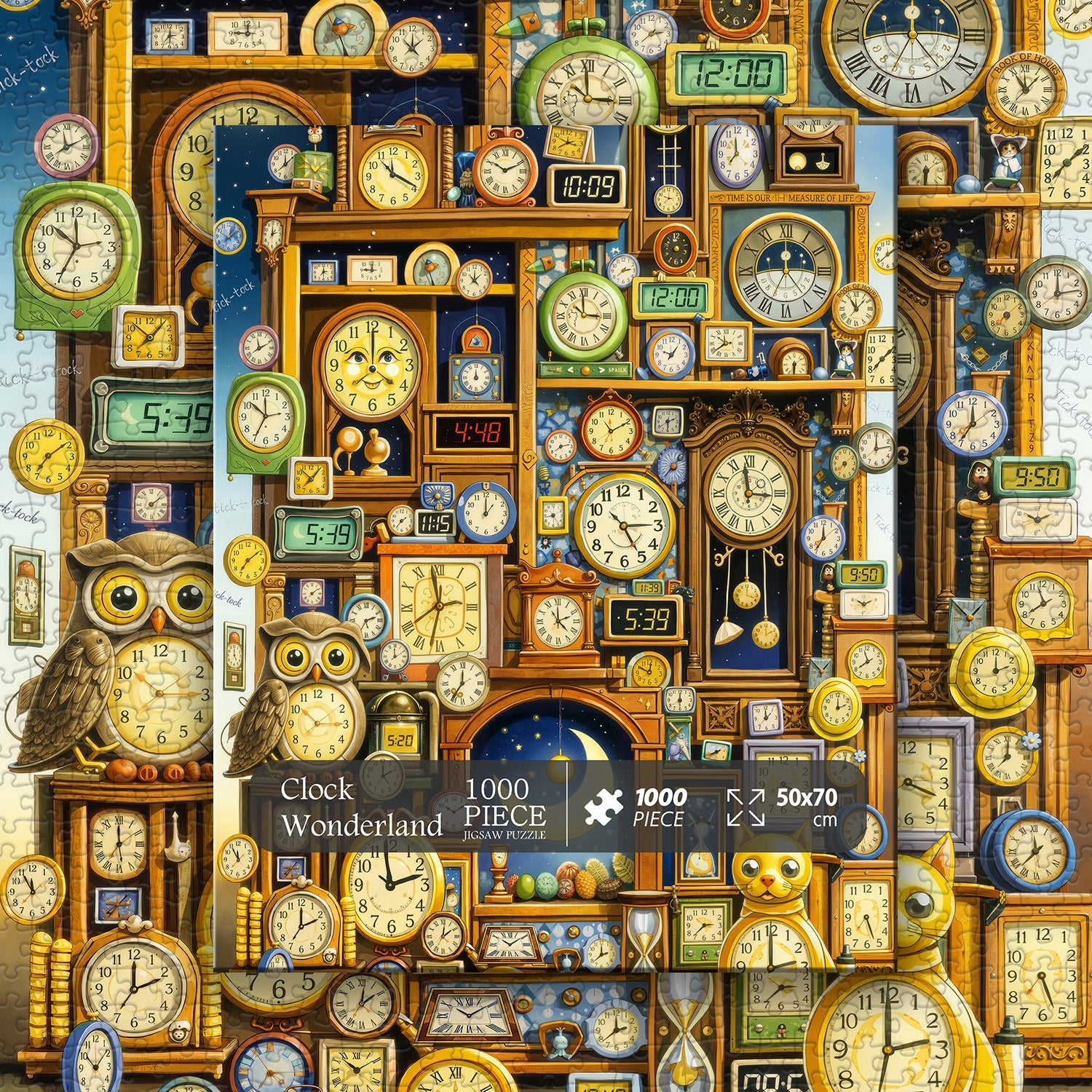 Clock Wonderland Jigsaw Puzzle 1000 Piece