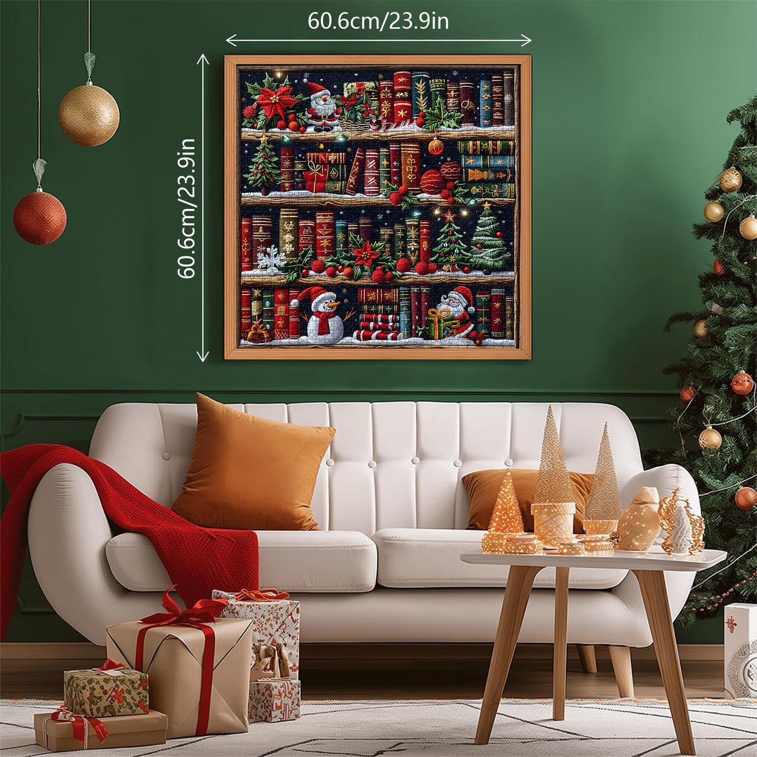 Christmas Bookshelf Jigsaw Puzzles 1000 Pieces