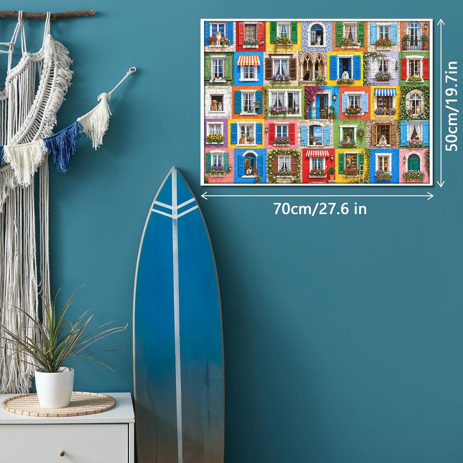 Vibrant Window Life Jigsaw Puzzle 1000 Piece