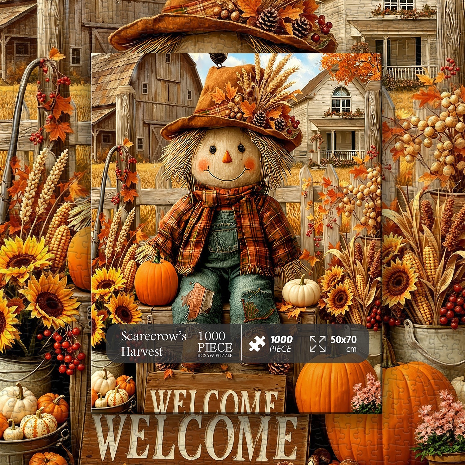 Scarecrow’s Harvest Jigsaw Puzzle 1000 Pieces
