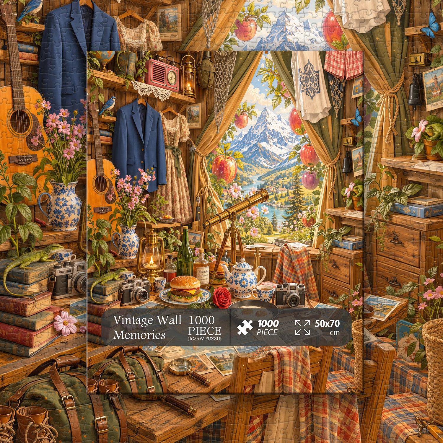 Vintage Wall Memories Jigsaw Puzzle 1000 Piece