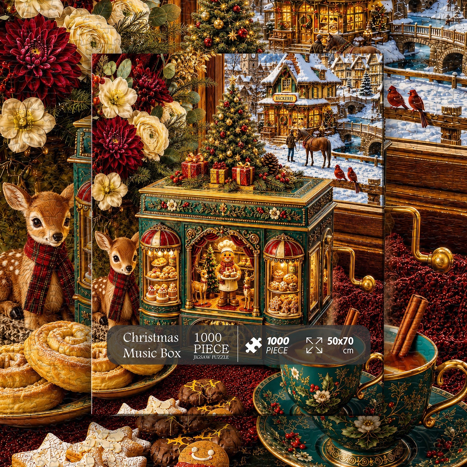 Christmas Music Box Jigsaw Puzzle 1000 Pieces