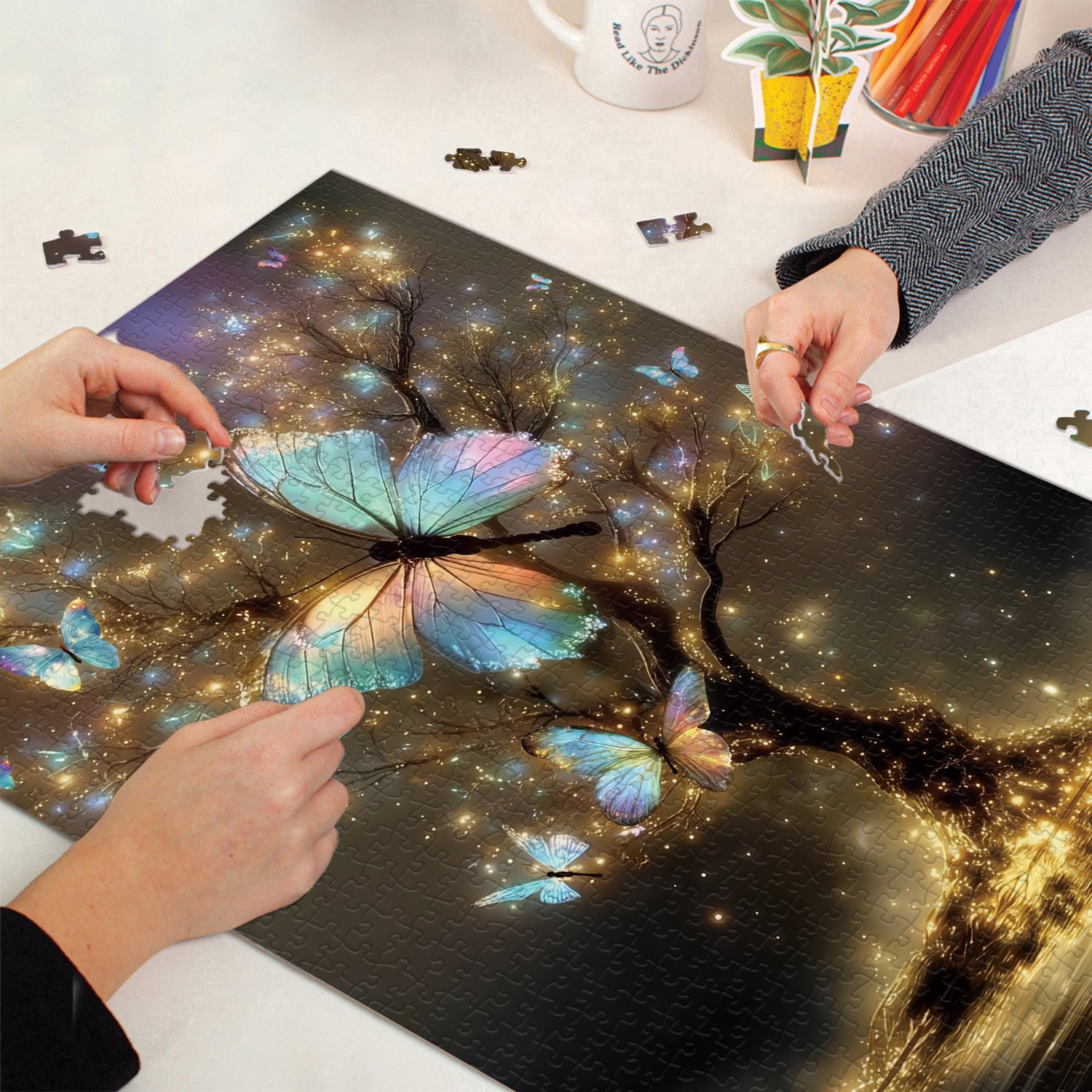 Glowing Butterfly Jigsaw Puzzle 1000 Piece