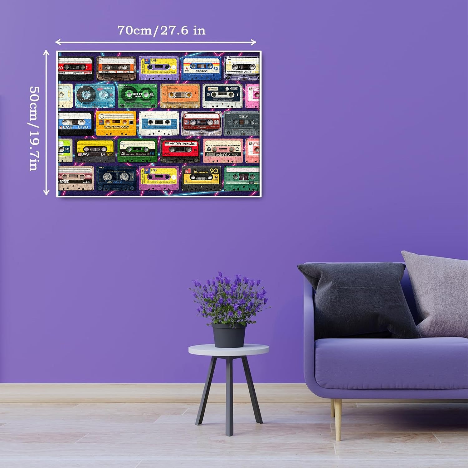 Vintage Cassette Tapes Jigsaw Puzzle 1000 Pieces