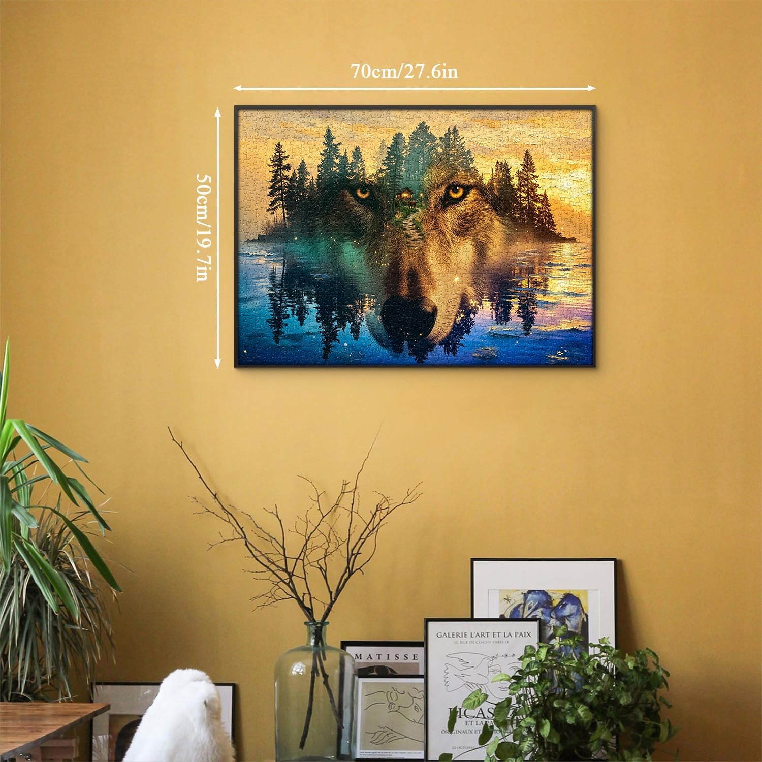 Lake Wild Wolf Jigsaw Puzzle 1000 Pieces