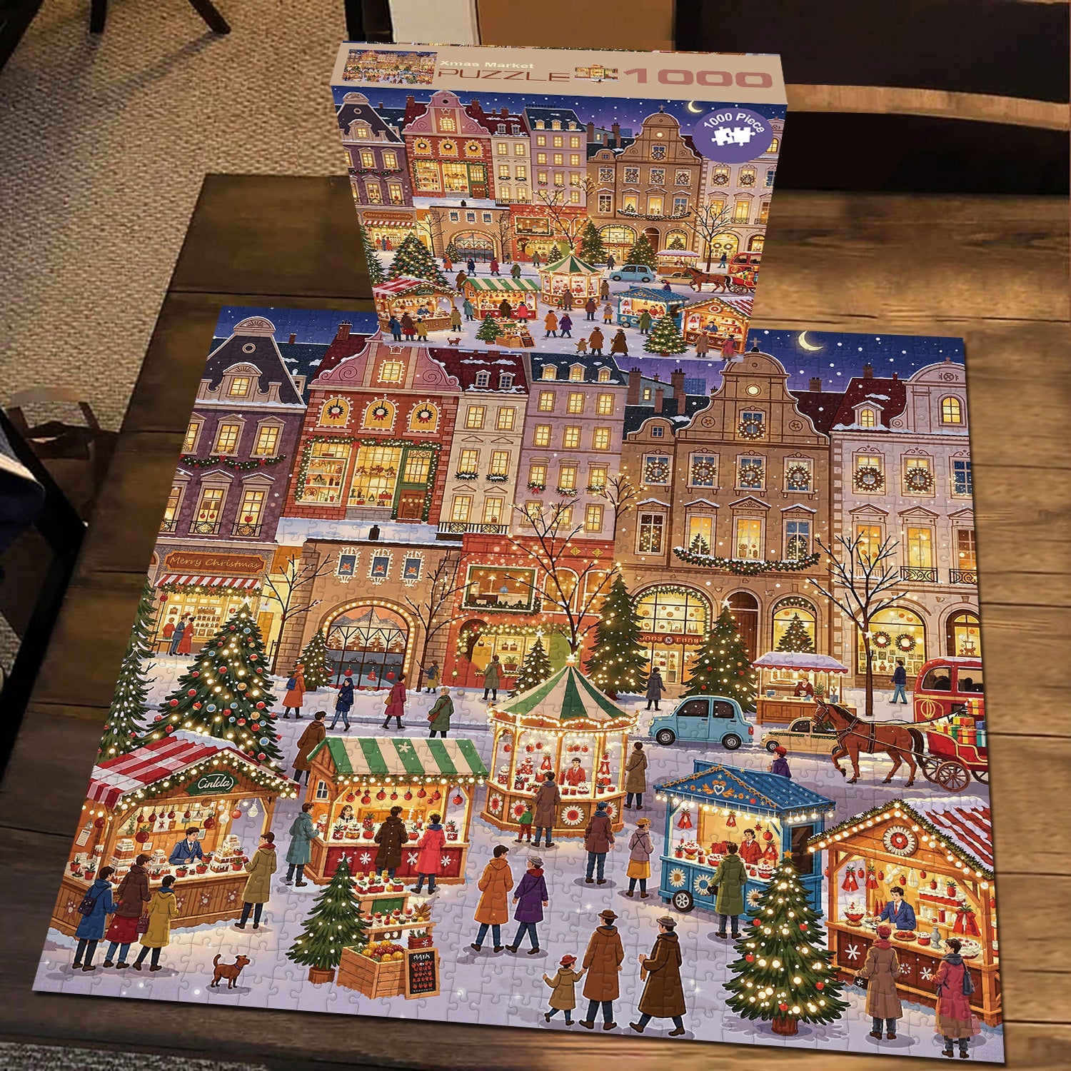Xmas Market Jigsaw Puzzle 1000 Pieces