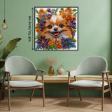 Embroidered Pup Jigsaw Puzzles 1000 Piece