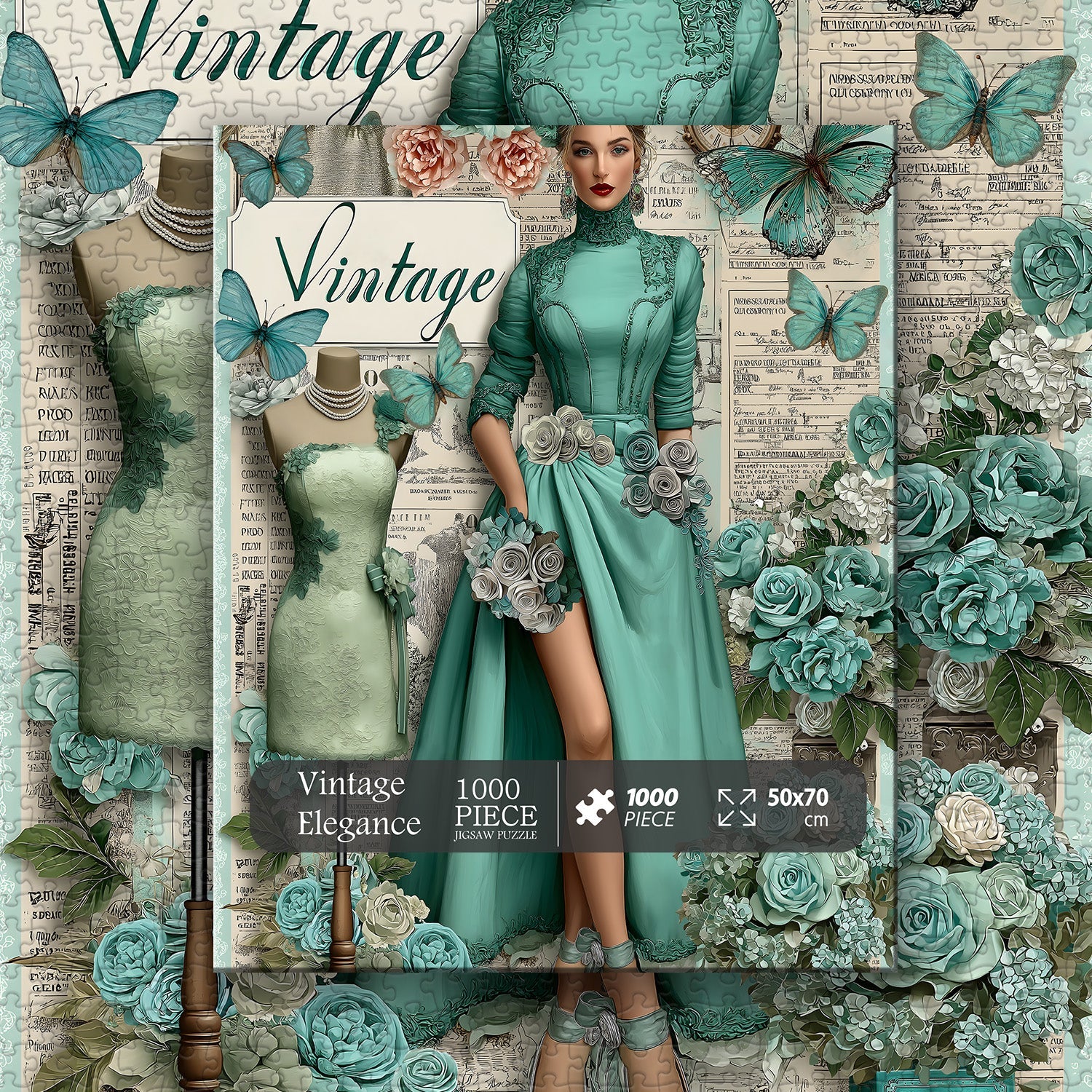 Vintage Elegance Jigsaw Puzzle 1000 Pieces