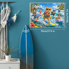 Surf Cats Jigsaw Puzzle 1000 Piece