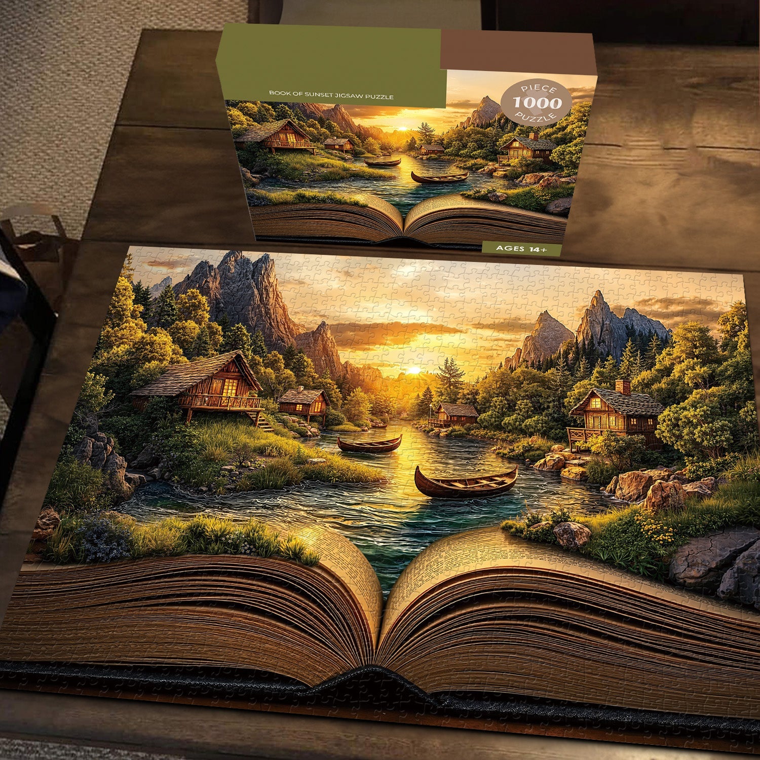 Book of Sunset Jigsaw Puzzle 1000 Piece
