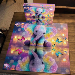 Rainbow Elephant Jigsaw Puzzle 1000 Piece