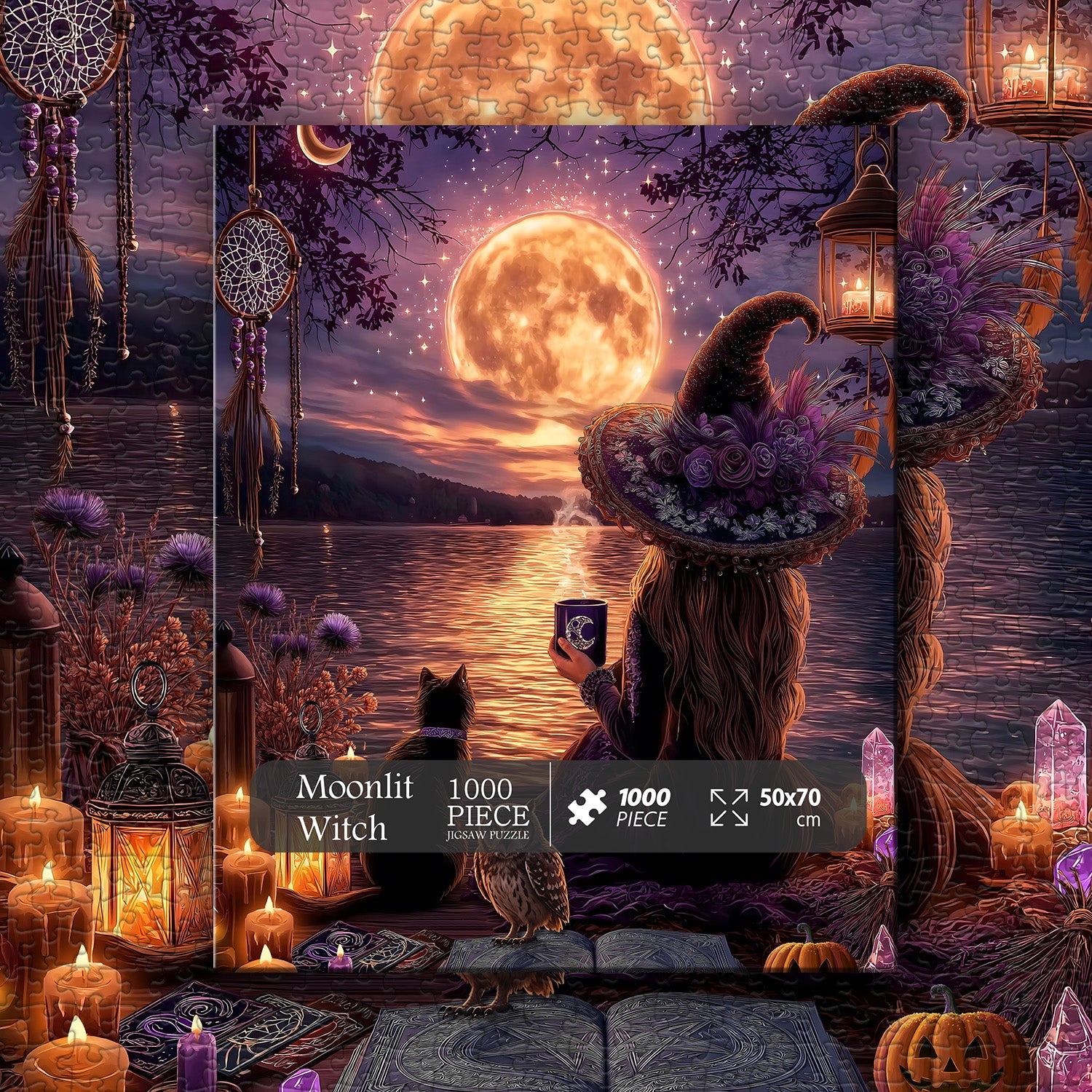 Moonlit Witch Jigsaw Puzzle 1000 Pieces