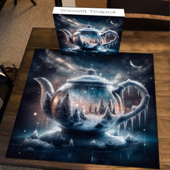 Snowlit Teapot Jigsaw Puzzle 1000 Piece